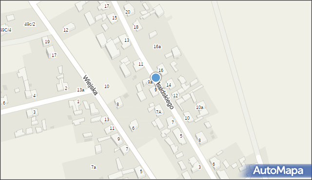 Słońsk, Piłsudskiego Józefa, marsz., 9, mapa Słońsk