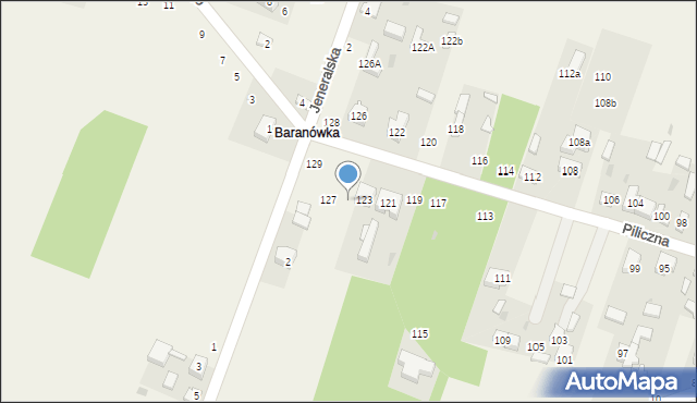 Smardzewice, Piliczna, 125, mapa Smardzewice