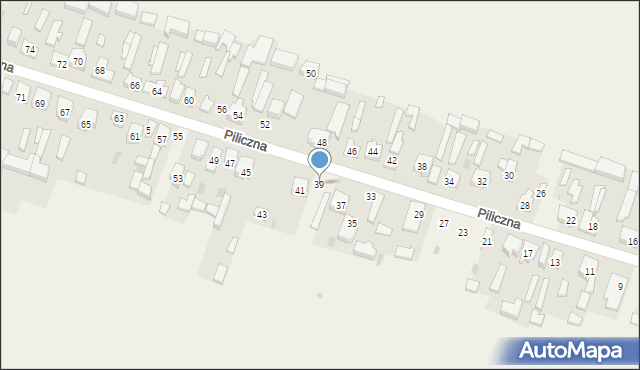 Smardzewice, Piliczna, 39, mapa Smardzewice