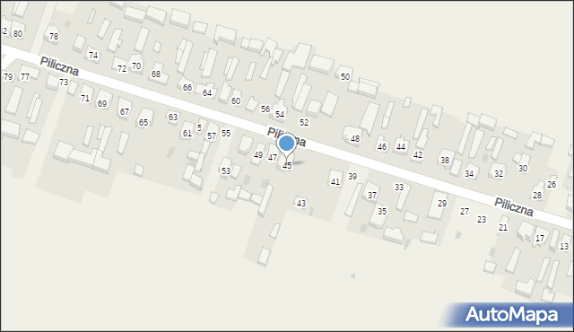 Smardzewice, Piliczna, 45, mapa Smardzewice