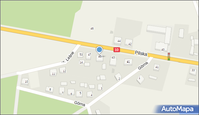 Śmiłowo, Pilska, 49, mapa Śmiłowo