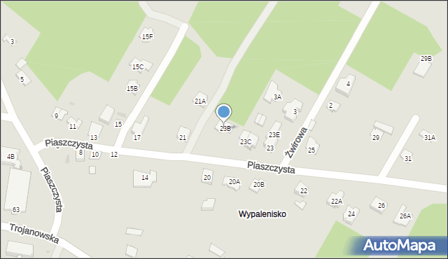 Sochaczew, Piaszczysta, 23B, mapa Sochaczew