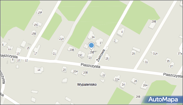 Sochaczew, Piaszczysta, 23E, mapa Sochaczew