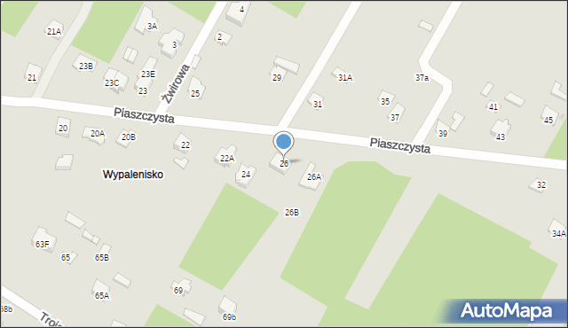 Sochaczew, Piaszczysta, 26, mapa Sochaczew