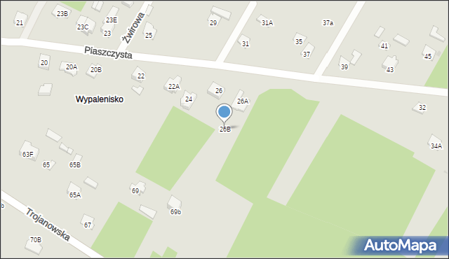 Sochaczew, Piaszczysta, 26B, mapa Sochaczew