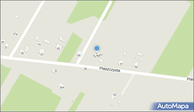 Sochaczew, Piaszczysta, 51/53, mapa Sochaczew