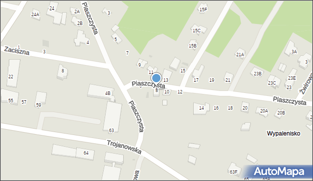 Sochaczew, Piaszczysta, 8, mapa Sochaczew