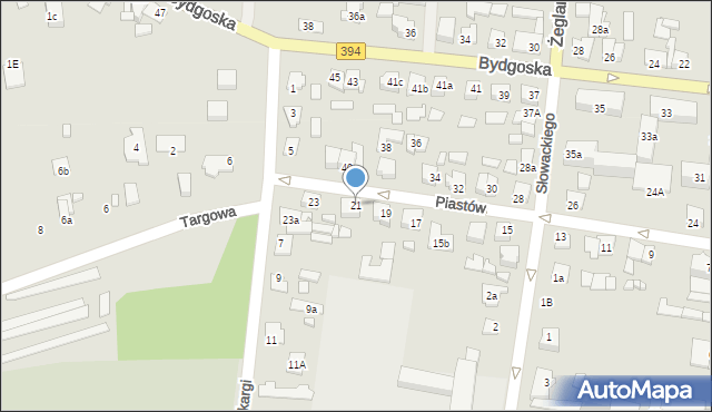 Solec Kujawski, Piastów, 21, mapa Solec Kujawski