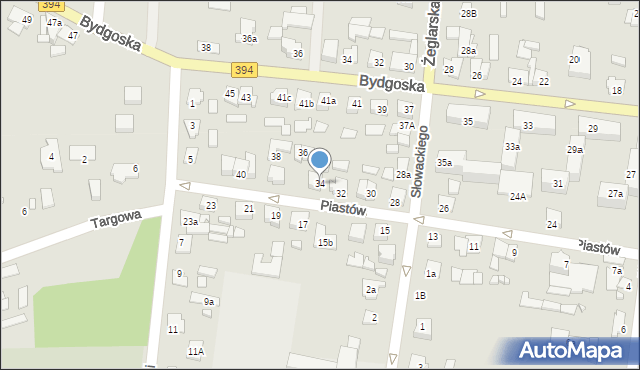 Solec Kujawski, Piastów, 34, mapa Solec Kujawski