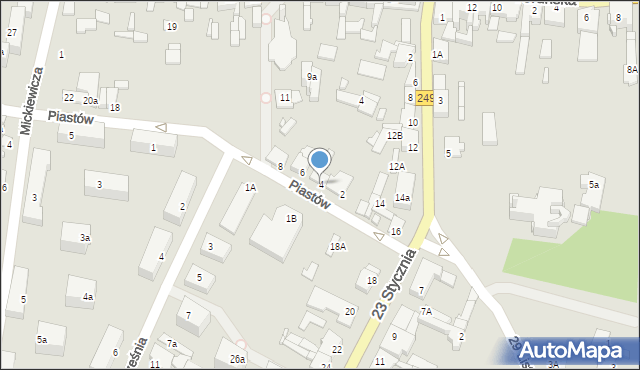 Solec Kujawski, Piastów, 4, mapa Solec Kujawski