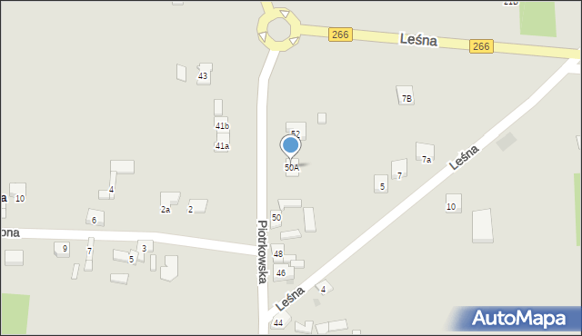 Sompolno, Piotrkowska, 50A, mapa Sompolno