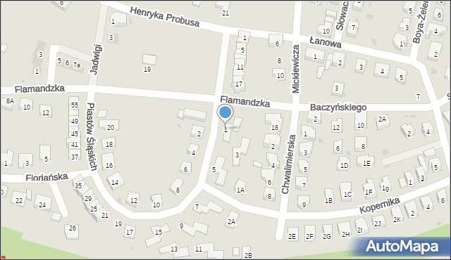 Środa Śląska, Piastów Śląskich, 1, mapa Środa Śląska