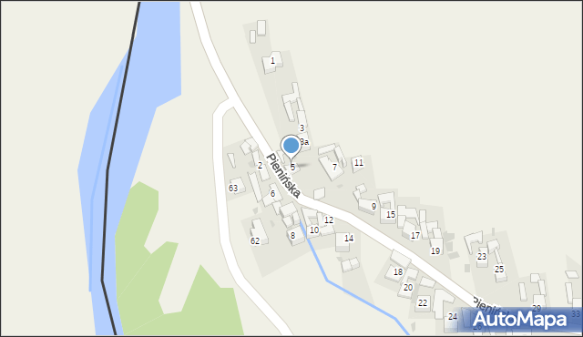 Sromowce Niżne, Pienińska, 5, mapa Sromowce Niżne