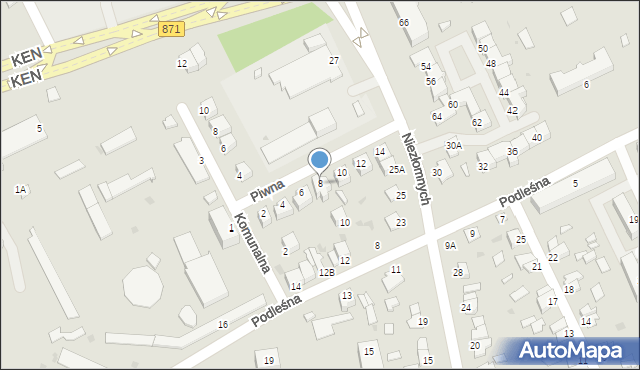 Stalowa Wola, Piwna, 8, mapa Stalowa Wola