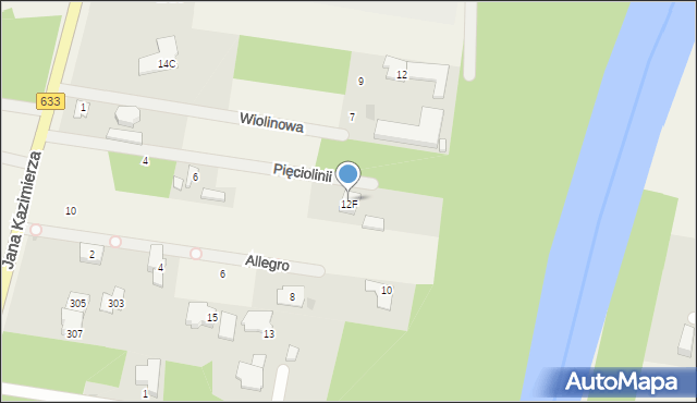 Stanisławów Pierwszy, Pięciolinii, 10, mapa Stanisławów Pierwszy