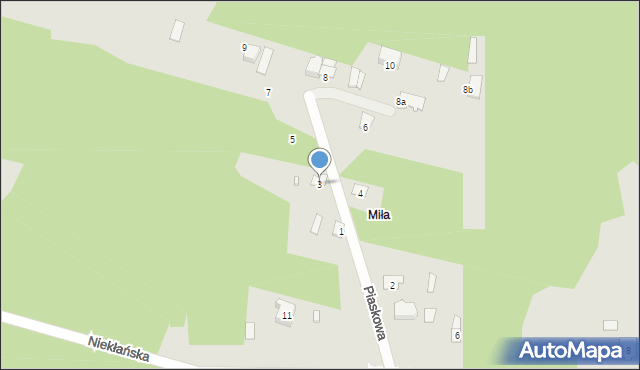 Stąporków, Piaskowa, 3, mapa Stąporków