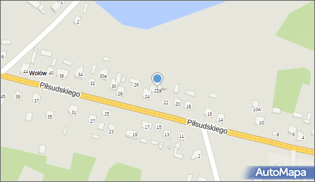 Stąporków, Piłsudskiego Józefa, marsz., 22a, mapa Stąporków