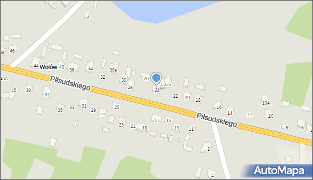 Stąporków, Piłsudskiego Józefa, marsz., 24, mapa Stąporków