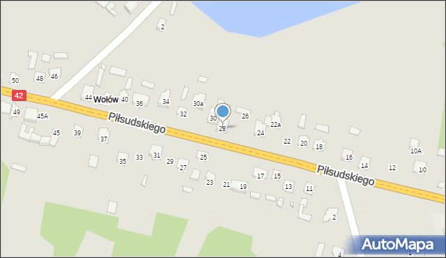 Stąporków, Piłsudskiego Józefa, marsz., 28, mapa Stąporków