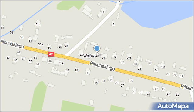 Stąporków, Piłsudskiego Józefa, marsz., 40, mapa Stąporków