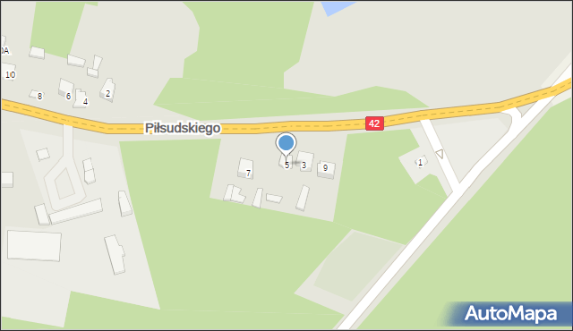 Stąporków, Piłsudskiego Józefa, marsz., 5, mapa Stąporków