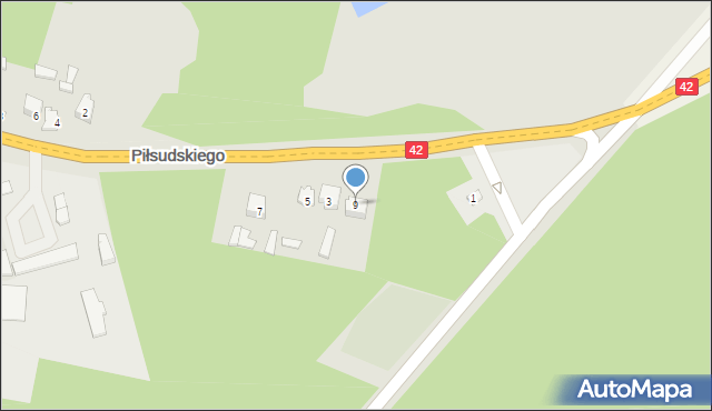 Stąporków, Piłsudskiego Józefa, marsz., 9, mapa Stąporków