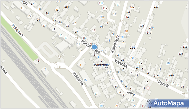 Starachowice, Piłsudskiego Józefa, marsz., 5, mapa Starachowic