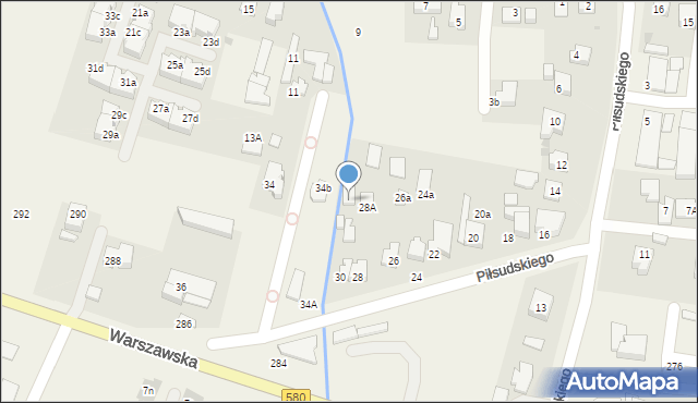 Stare Babice, Piłsudskiego Józefa, marsz., 32, mapa Stare Babice