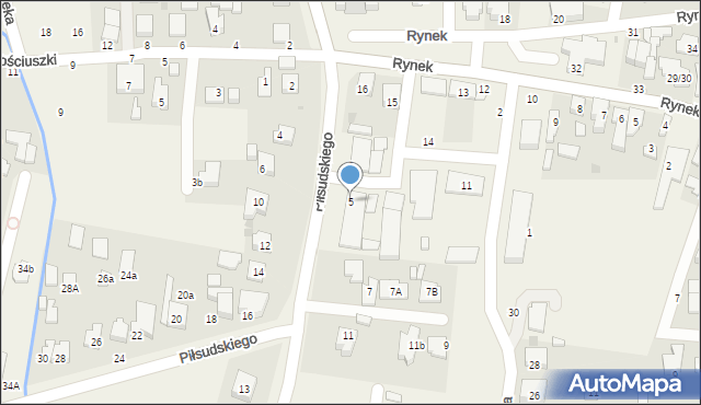 Stare Babice, Piłsudskiego Józefa, marsz., 5, mapa Stare Babice