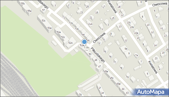 Stargard, Piłsudskiego Józefa, marsz., 51, mapa Stargard