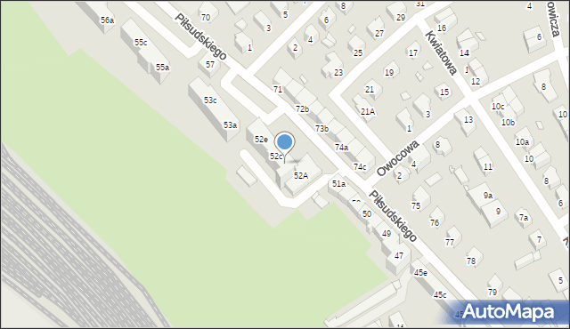 Stargard, Piłsudskiego Józefa, marsz., 52b, mapa Stargard