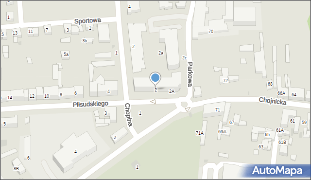 Starogard Gdański, Piłsudskiego Józefa, marsz., 2, mapa Starogard Gdański