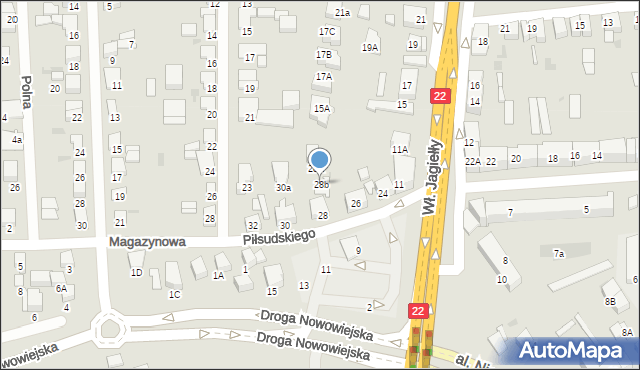 Starogard Gdański, Piłsudskiego Józefa, marsz., 28b, mapa Starogard Gdański