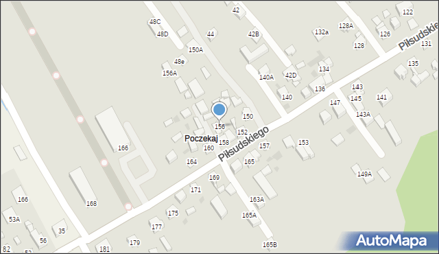 Stary Sącz, Piłsudskiego Józefa, marsz., 156, mapa Stary Sącz