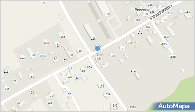 Stary Sącz, Piłsudskiego Józefa, marsz., 183, mapa Stary Sącz