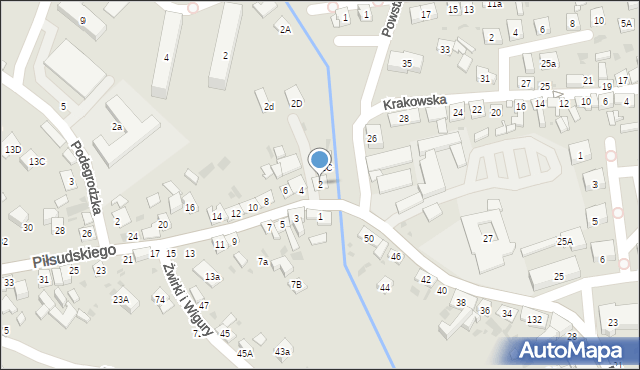 Stary Sącz, Piłsudskiego Józefa, marsz., 2, mapa Stary Sącz