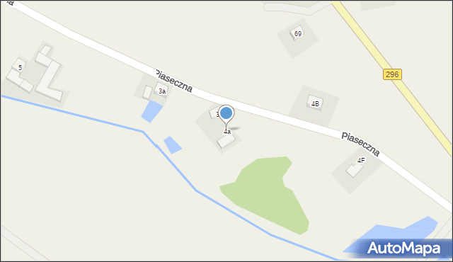 Stary Węgliniec, Piaseczna, 4a, mapa Stary Węgliniec