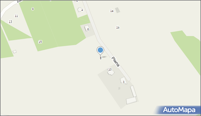 Stawinoga, Piwna, 8, mapa Stawinoga