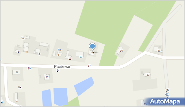 Stawki, Piaskowa, 15, mapa Stawki