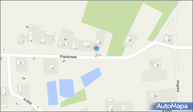 Stawki, Piaskowa, 17, mapa Stawki