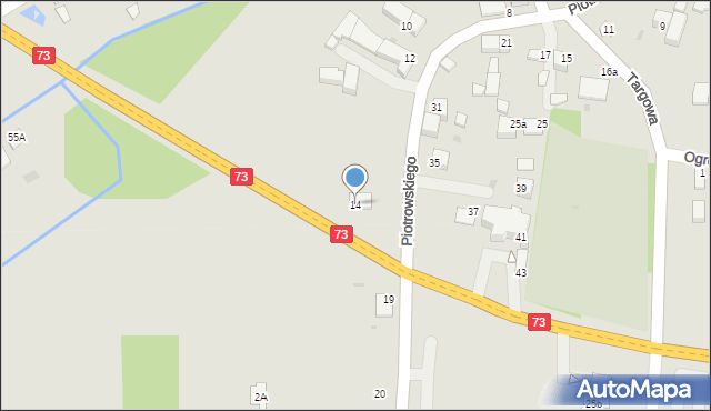 Stopnica, Piotrowskiego, dr., 14, mapa Stopnica