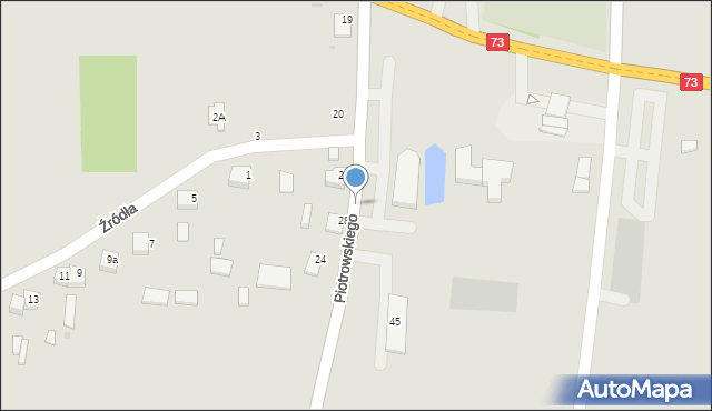 Stopnica, Piotrowskiego, dr., 24a, mapa Stopnica