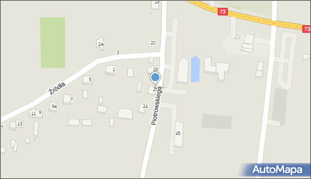 Stopnica, Piotrowskiego, dr., 28, mapa Stopnica