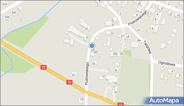 Stopnica, Piotrowskiego, dr., 33, mapa Stopnica