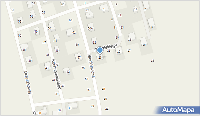 Strzebielino, Piłsudskiego Józefa, marsz., 23, mapa Strzebielino