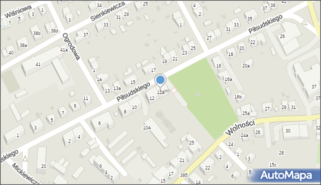 Strzelin, Piłsudskiego Józefa, marsz., 12a, mapa Strzelin