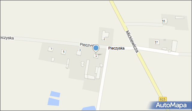 Stupsk, Pieczyska, 1, mapa Stupsk