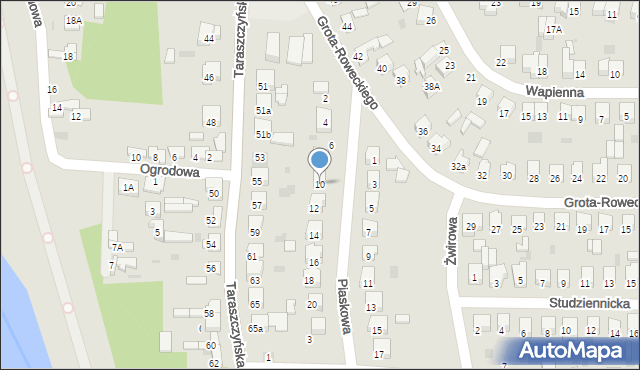 Sulejów, Piaskowa, 10, mapa Sulejów