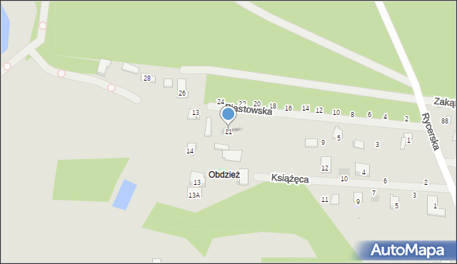 Sulejów, Piastowska, 11, mapa Sulejów