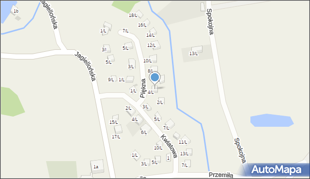 Sulistrowice, Piękna, 4l, mapa Sulistrowice